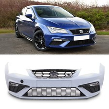 PRIMED FRONT BUMPER FR STYLE CONVERSION KIT FOR SEAT LEON MK3 FACELIFT 2017-2019
