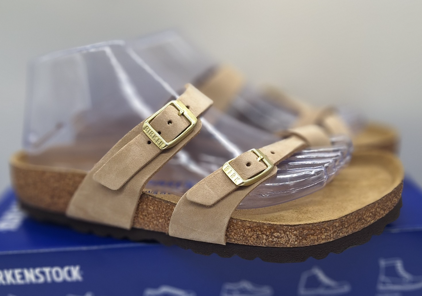 Birkenstock Women’s Mayari Soft-Footbed Sandcastle Leather EU 39 US L 8 M 6 UK