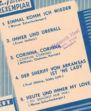 2 x CONNIE FRANCIS CATERINA VALENTE PETER KRAUS PETER BEIL Corinna Corinna 1961