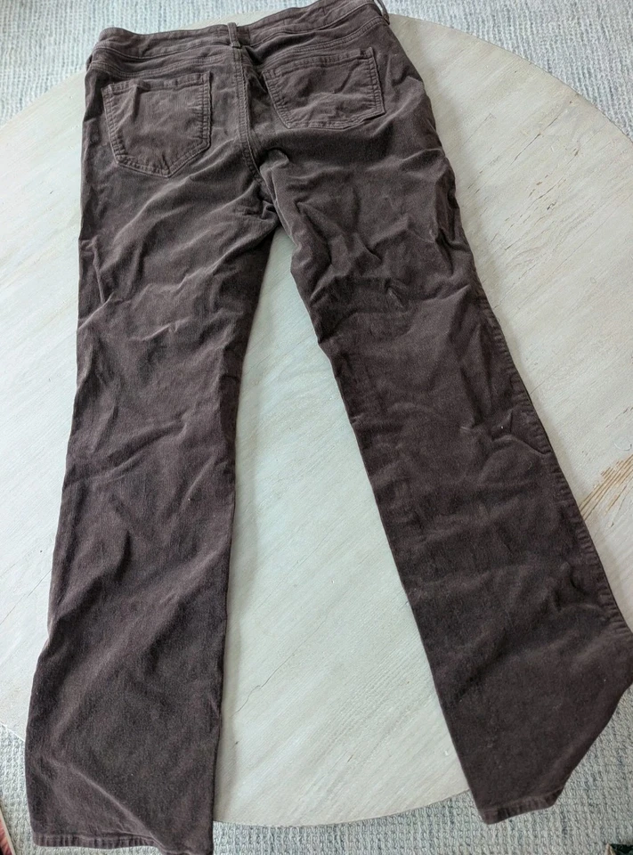 Прямые вельветовые брюки NYDJ Marilyn женские размер 6 норковые коричневые с застежкой - Изображение 2 из 4