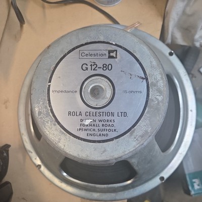 Classic Rola Celestion G12-80 12'' Electric Guitar Amp Speaker 15 ohms Tested