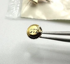 NOS Vintage Genuine Citizen 5.5mm Yellow Gold Color 1pc Crown Part 506-8874