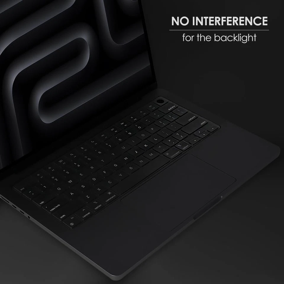 Recubrimiento de cubierta de teclado para Macbook Pro 2024-2021 14 pulgadas 16 pulgadas M4 M3 M2 M1 Pro/Ma Foto 4 de 4