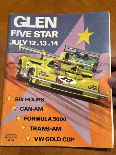 1974 Watkins Glen NY Trans-Am/Can-Am Race Program, Glen 5-Star