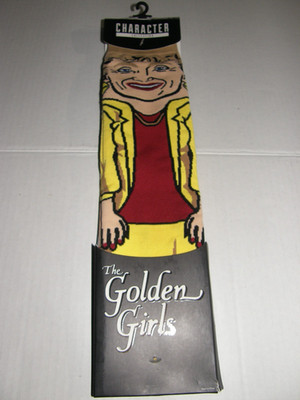 10285) 1 Pair: ''The Golden Girls'' Novelty Crew Socks Character Collection