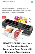 MegaWise Powerful &Compact Vacuum Sealer Machine One-Touch Automatic *NEW*