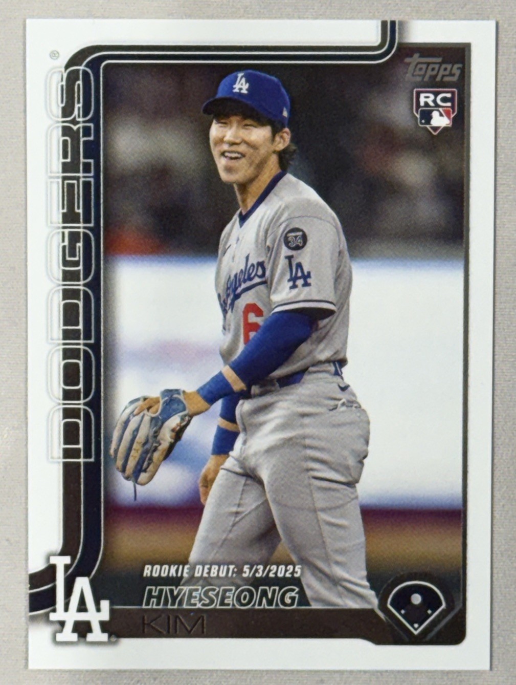 2025 Topps Update Rookie Debut Hyeseong Kim #US312 (RC)