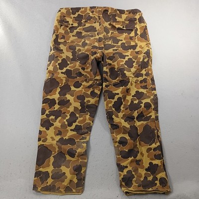 Vintage Duxbak Duck Camo Pants Mens L Gore-Tex Ankle Zip Hunting