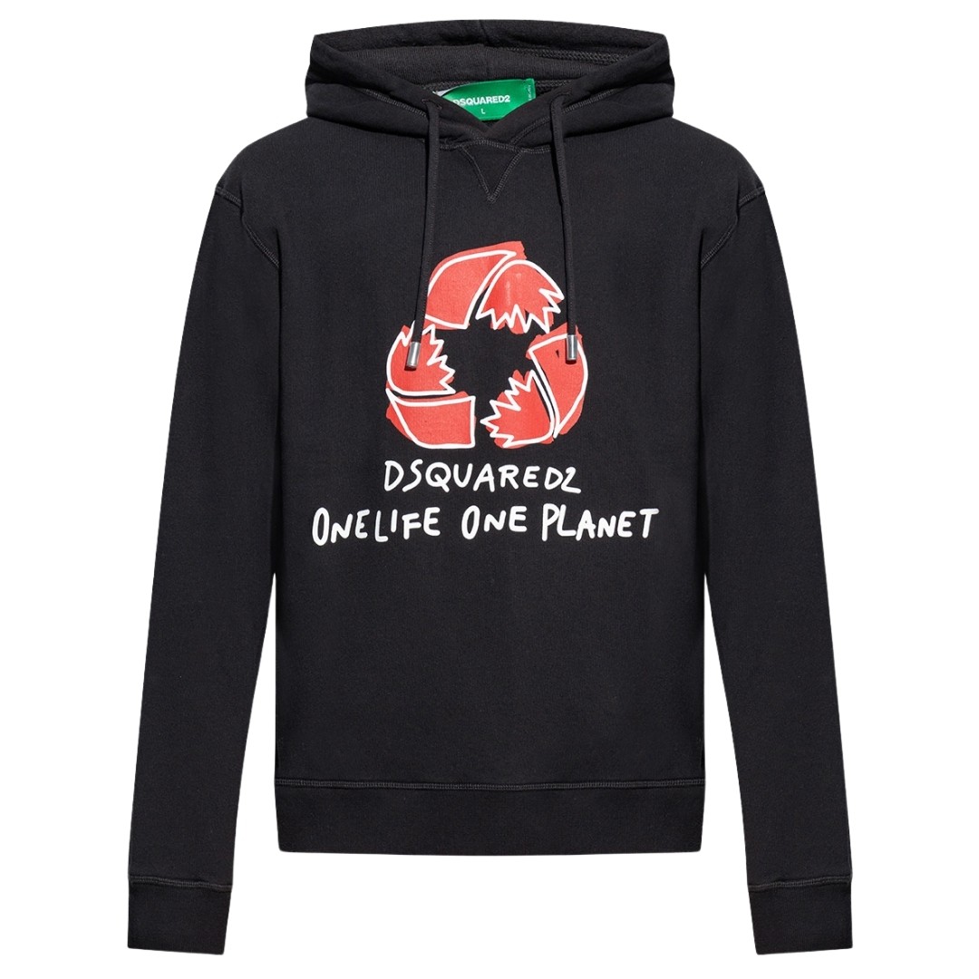 Dsquared2 One Life one Planet Black Hoodie 73990₽