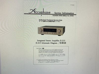 Accuphase E-213 Service Manual  Digital
