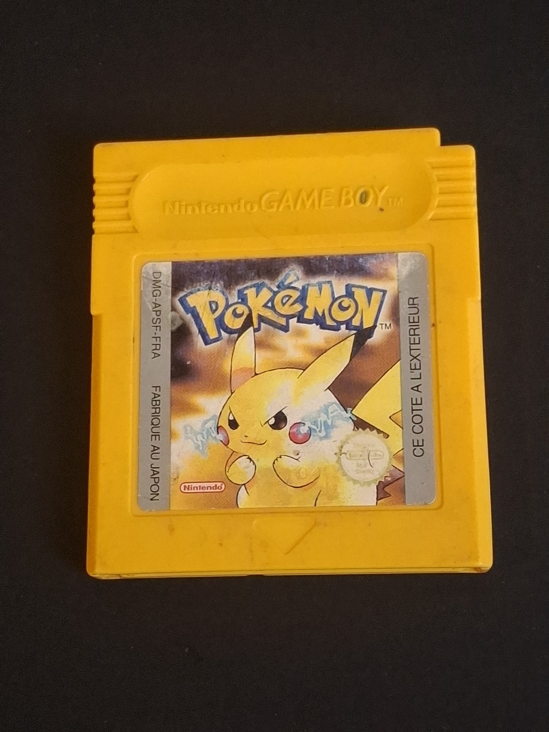 Jeu Nintendo Game Boy Pokémon Version Jaune Pile Ok
