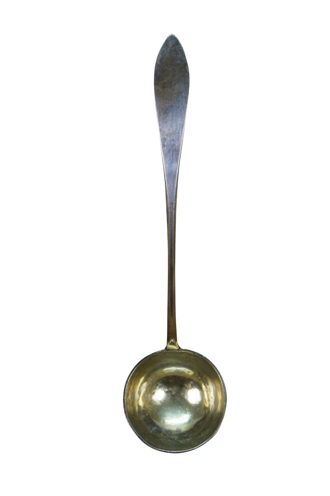 Antique 1825 English Georgian Regency Silver Soup Serving Spoon Ladle 205g 14"