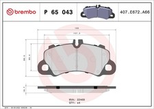 BREMBO BREMSBELÄGE passend für PORSCHE CAYENNE 9YA 9YB MACAN 95B
