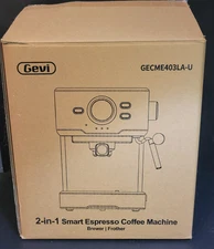 Gevi 2-in-1 Smart Espresso Coffee Machine, Brewer/Frother Model GECME403LA-U