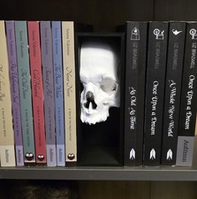 Skull book nook Unique Gothic gift book shelf gift
