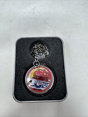 Lionel Train Pocket Watch By Westminster Santa Fe Locomotive Train Pocket Watch