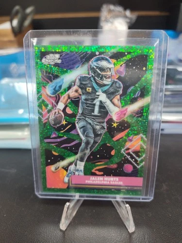 2025 TOPPS COSMIC CHROME JALEN HURTS GREEN STARDUST /75
