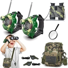 Walkie Talkies Set for Kids, Outdoor Camouflage Adventure Gear Toys, Adventur...