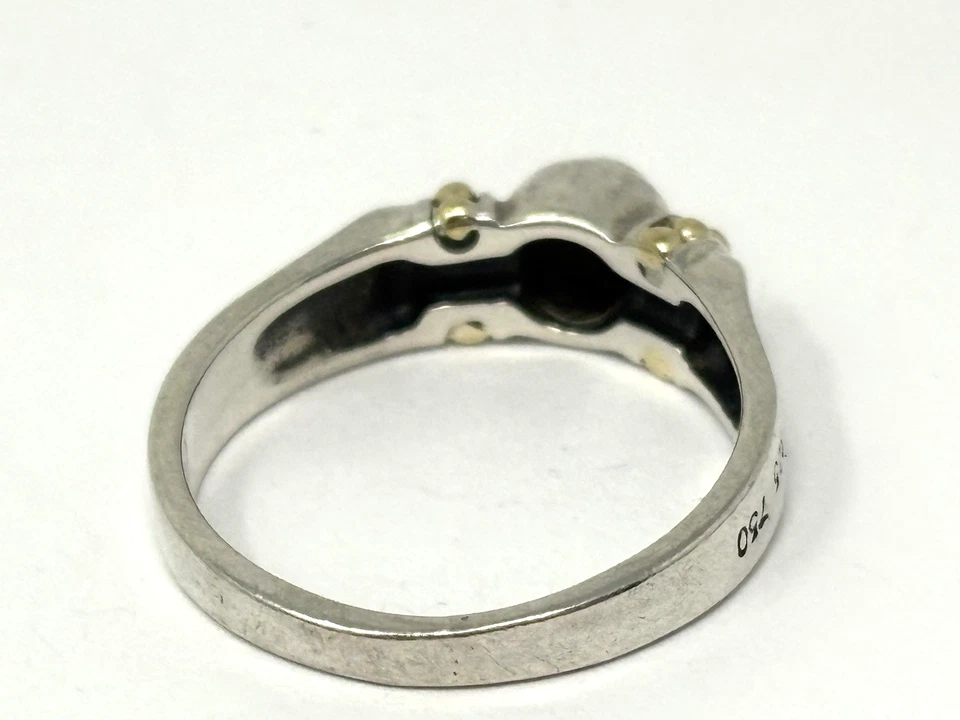 Lagos Caviar Two Tone Ring, 18K Gold and Sterling Silver, Size 9.5 - Image 4 of 4