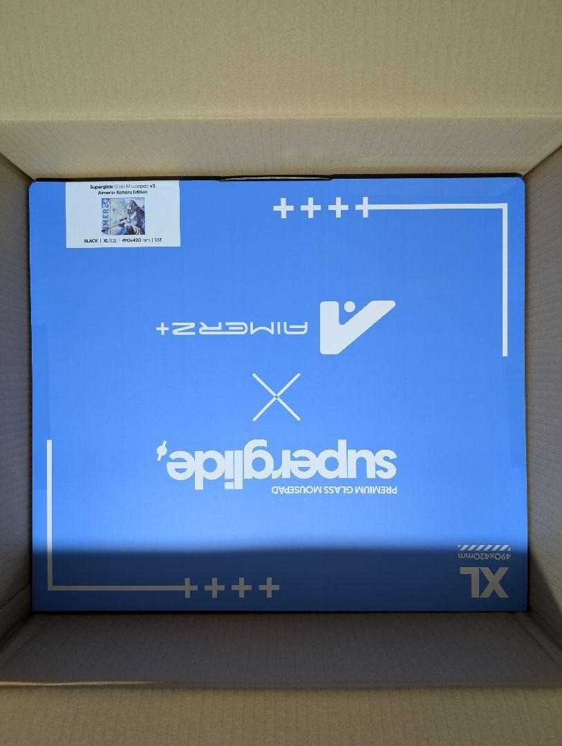 【新品】 Aimerz+ Koharu Edition superglide2 Aimerz Koharu Edition] Superglide Glass Mousepad v2 XL