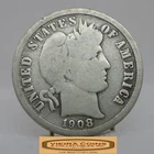 1908-O Barber Silver Dime, 90% Silver - #C58940NQ