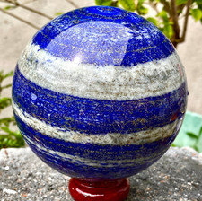 3.81LB Lagre Natural Lapis Lazuli Ball Quartz Crystal Ball Spiritual Restoration