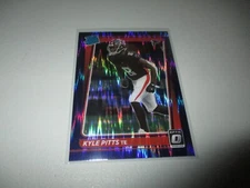 Kyle Pitts 2021 Panini Donruss Optic Rated Rookie Purple Shock Prizm RC #211