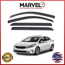 Out-Channel Window Sun Vent Visor Rain Guards Deflectors for Kia Forte 2014-2018