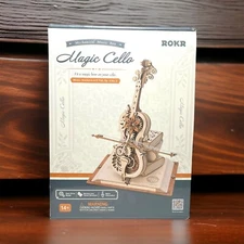 ROKR Magic Cello Mechanical Musical Box 3D Wooden Puzzle 199 Pieces Sealed
