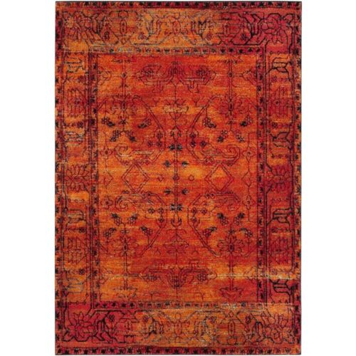 New 8x10 Rug Hamadan Vintage Oriental Geometric Area Carpet Orange Decorative - Picture 6 of 7