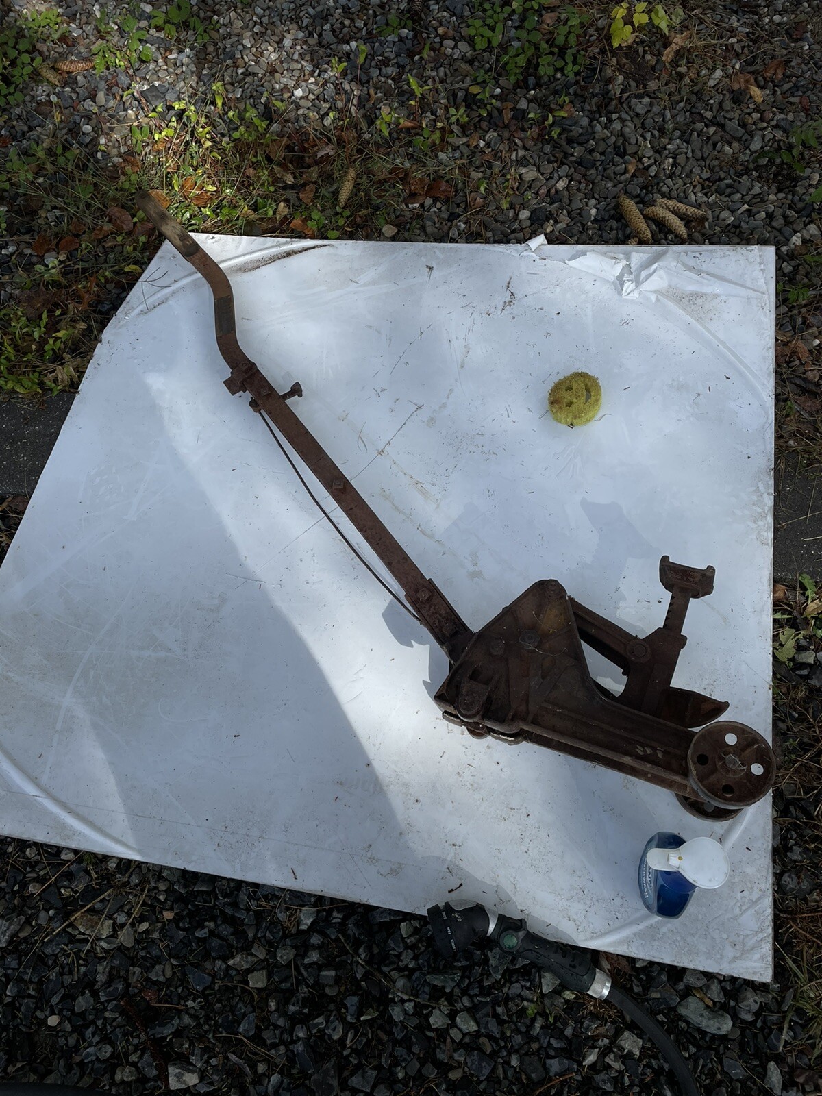 Antique Walker LiftACar Floor Jack 2k Lb. NO.715A 1925 Pat Date