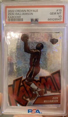 2022-23 Panini Crown Royale - Kaboom! Zion Williamson #13 for sale