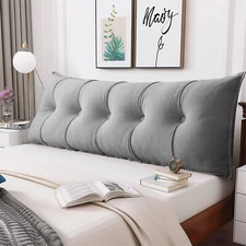 Large Bed Headboard Wedge Pillow Rest Reading Pillow Bolster Positioning Support