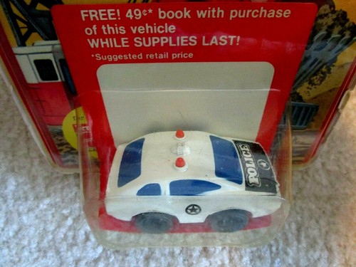 MINT Sealed 1980 Mattell Metal Police Car + Tell-A-Tale MY LITTLE BOOK MACHINES - Picture 2 of 4