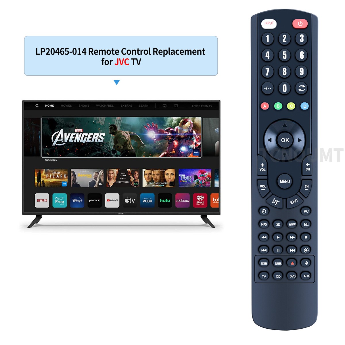 LP20465-014 Replace Remote Control For JVC SR-VS20 SR-VS20U SR
