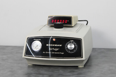 Beckman Airfuge Air-Driven Ultracentrifuge 347854 with Digital ...