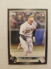 2022 Topps Update Nick Allen RC #US117  Black Parallel 56/71 Oakland Athletics