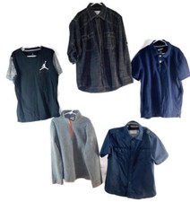 Lot of 5 Boy's Long  Short Sleeve Shirts Size 8  Various Brands