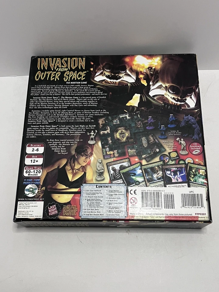 Invasion From Outer Space: The Martian Board Game Flying Frog 2010 - Open Box - Image 2 of 4