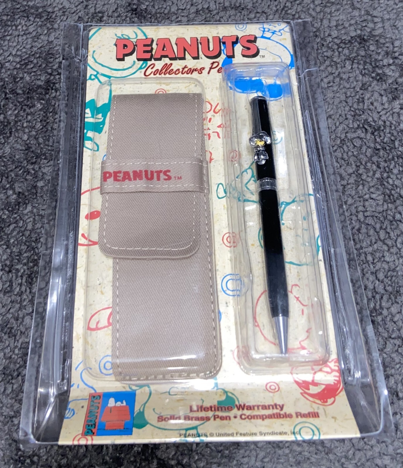 Vintage Peanuts Snoopy & Woodstock Collectors Pen With Case In Original Package