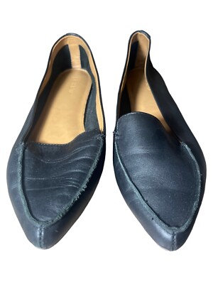 Women's J. Crew Leather Loafer Flats Slip On Shoes Size 9, Perfect for Work!