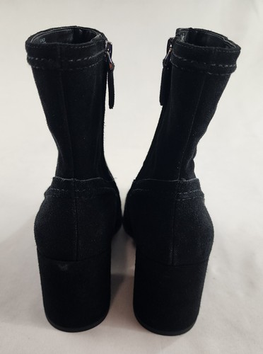Vince Camuto boots women 7.5 M 38 suede leather black zip VC-Pailey - Picture 5 of 12