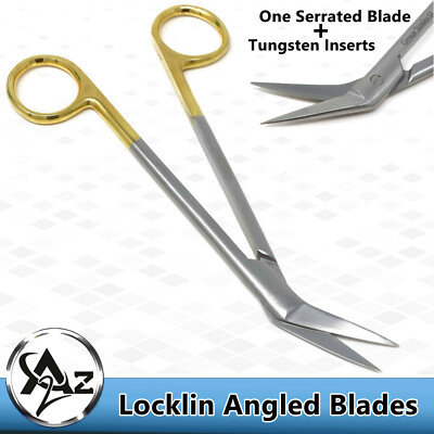 TC Plus Supercut Locklin Angled Scissors 16 cm Nasal Surgery Care Instruments