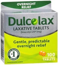 Dulcolax Laxative 100 Tablets - Overnight Relief