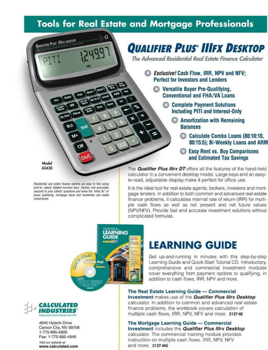Qualifier Plus IIIfx-Desktop Financial Calculator - Picture 4 of 8