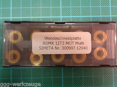 10 x SIMETA Wendeschneidplatte RDMX 12T3 M0T Multi