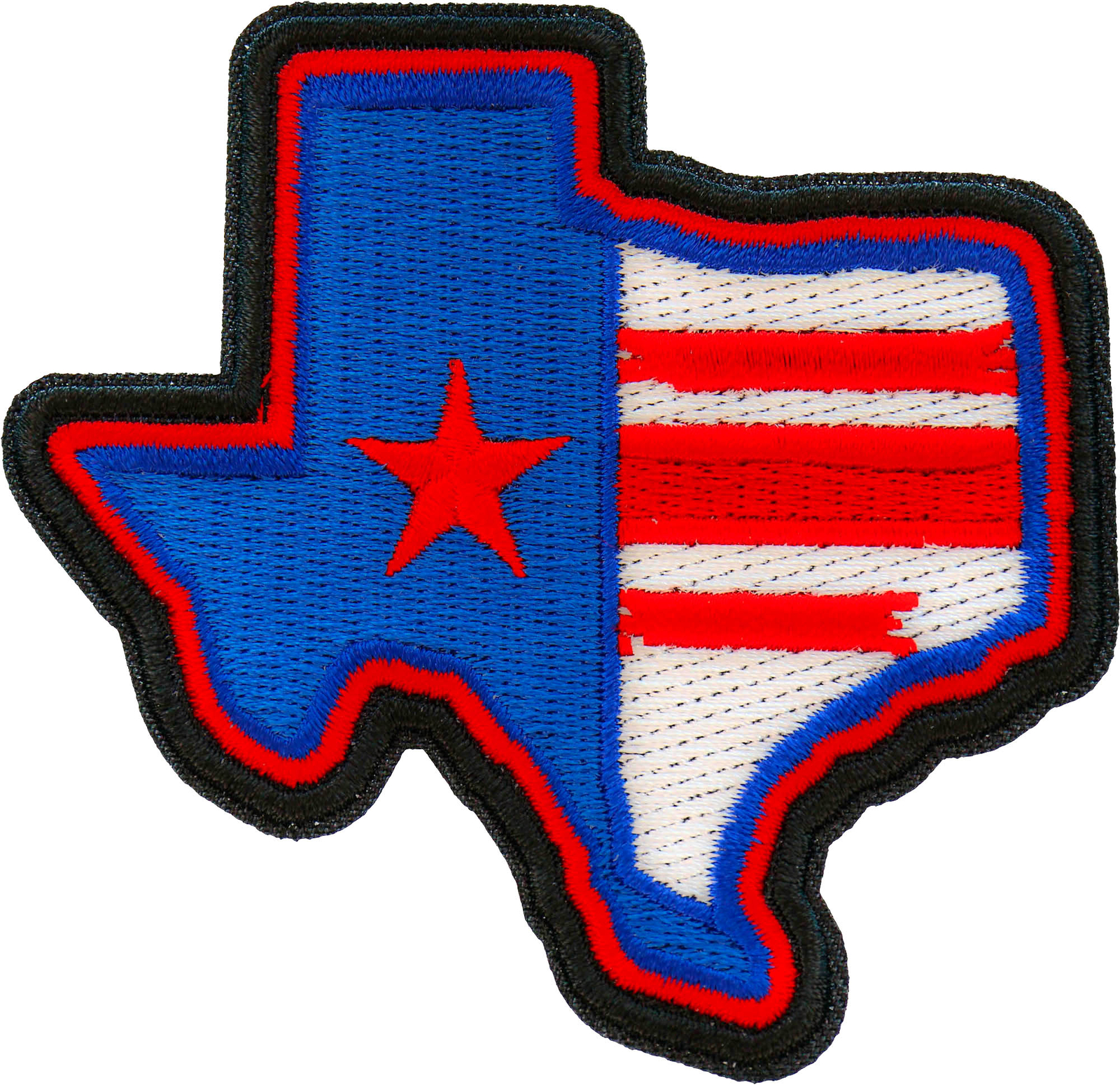 Texas Pride Iron on Patch - 3.25x3.125 inch - P7404