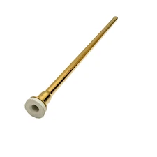 3/8" x 12" Rigid Flat Head Toilet Tube-PB