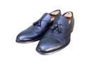 Magnanni Bergdorf Goodman Black Leather Wingtip Tassel Loafer Dress  45 = US 12 — photo 4