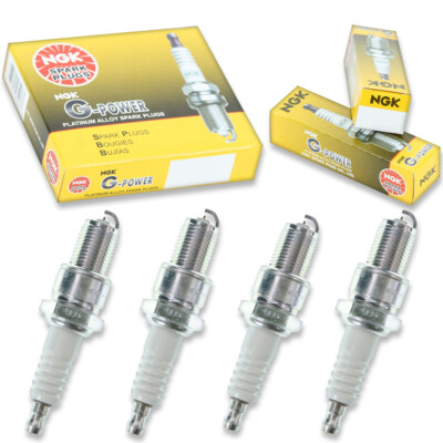4 pcs NGK G-Power Spark Plugs for 1983-1996 Mitsubishi Mighty Max 2.6L 2.0L gn